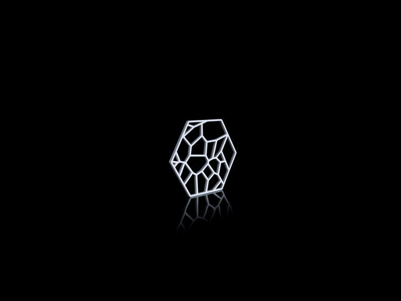Dessous de verre hexagonal en PLA 10x8.8x0.4 cm - Accessoire de table moderne