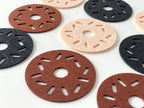 Sous-verres en feutre Donut 10 cm Lot de 4/6/8 Rose Noir Marron
