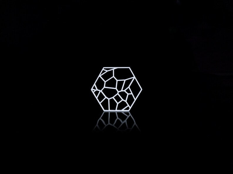 Dessous de verre hexagonal en PLA 10x8.8x0.4 cm - Accessoire de table moderne