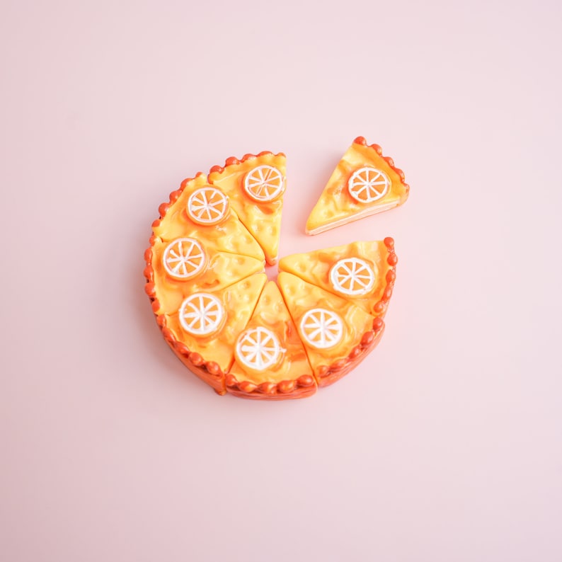 Lot d'aimants pour tarte au citron - Aimants de réfrigérateur à dessert - 2 cm x 2,8 cm x 1 cm, 4 g
