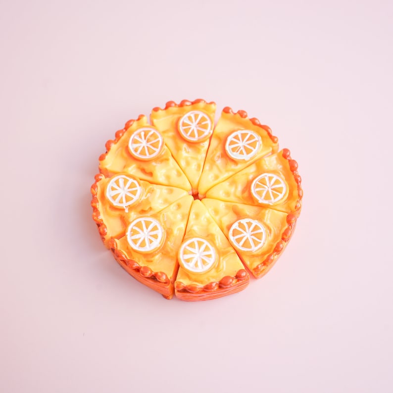 Lot d'aimants pour tarte au citron - Aimants de réfrigérateur à dessert - 2 cm x 2,8 cm x 1 cm, 4 g
