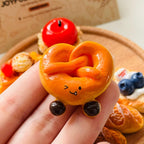 Aimants de boulangerie faits main : décorations de pâtisserie et pain pour réfrigérateur