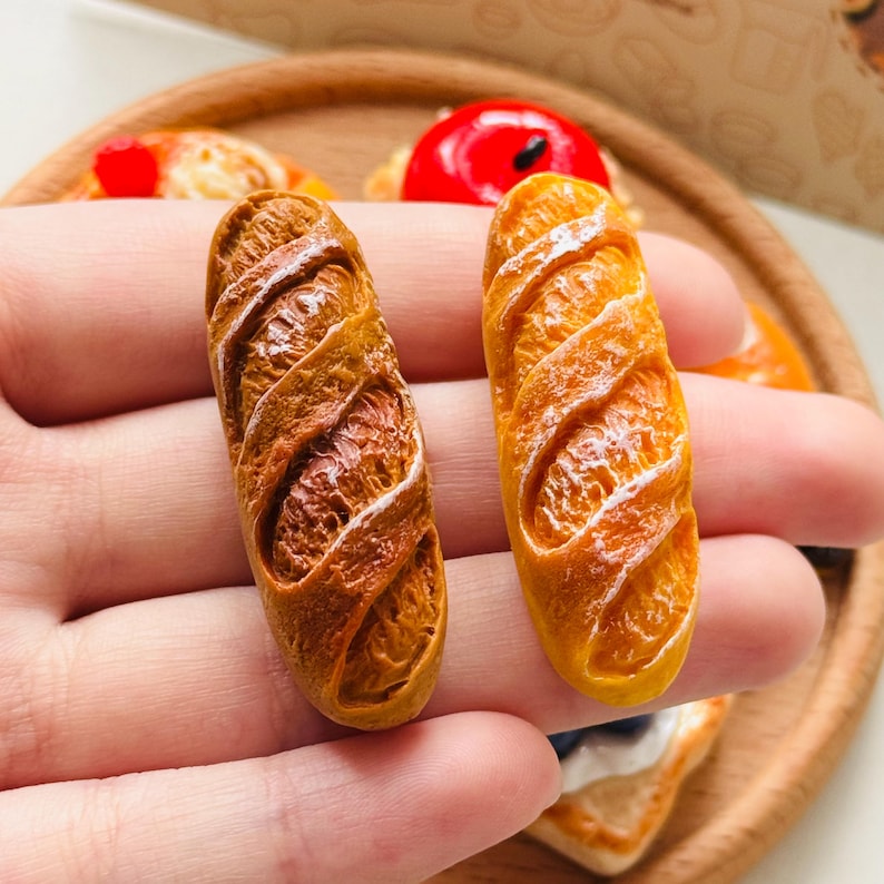 Aimants de boulangerie faits main : décorations de pâtisserie et pain pour réfrigérateur