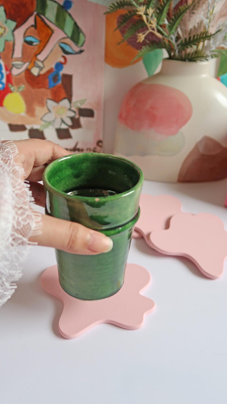 Lot de Dessous de Verre Eclaboussure – Impression 3D
