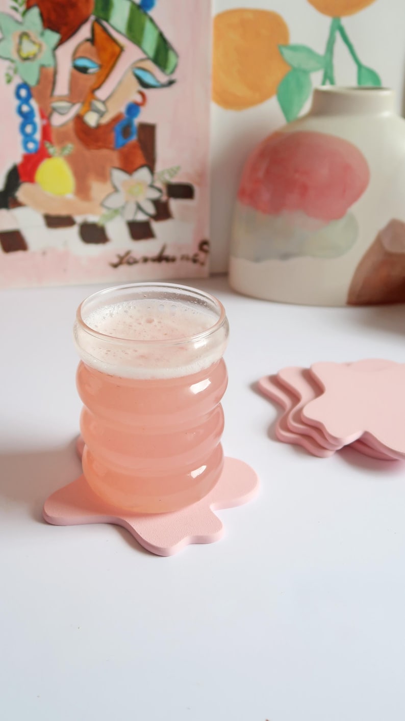 Lot de Dessous de Verre Eclaboussure – Impression 3D