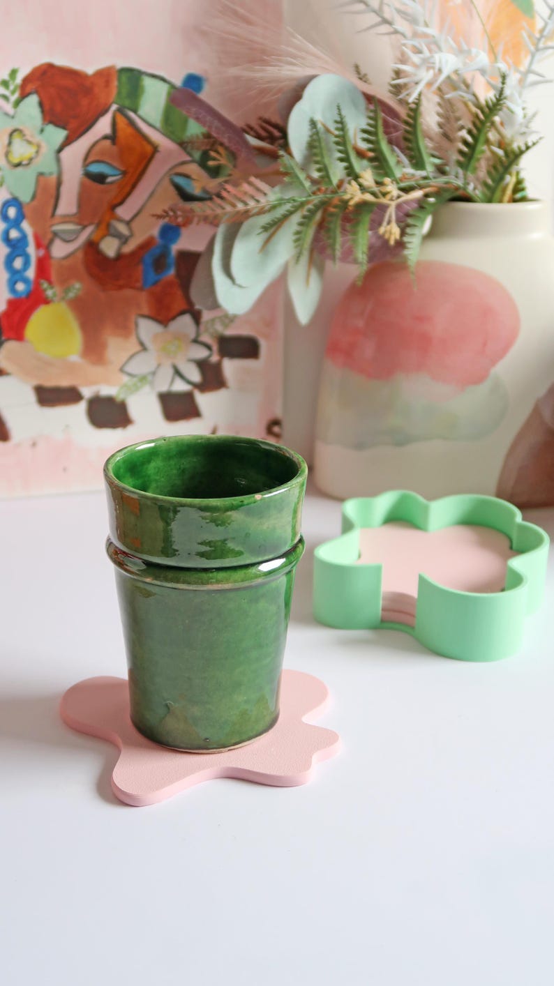 Lot de Dessous de Verre Eclaboussure – Impression 3D