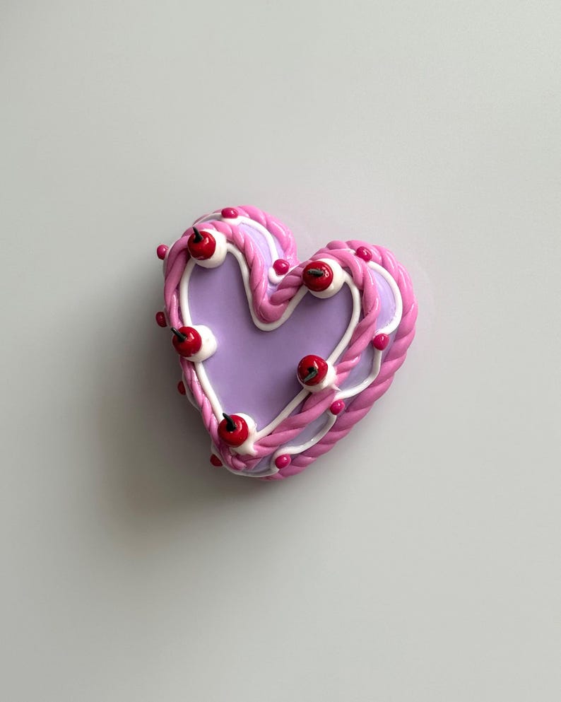 Magnets pour réfrigérateur en pâte polymère faits main | Gâteau décoratif | Cadeau unique