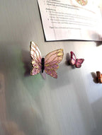 Papillon aimant réfrigérateur pâte polymère fait main