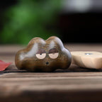 Aimant de réfrigérateur étoile/lune/nuages en bois massif 4,3 x 4,3 cm