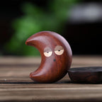 Aimant de réfrigérateur étoile/lune/nuages en bois massif 4,3 x 4,3 cm