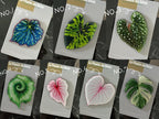 Aimants de Frigo Feuille Tropicale – Magnets Décoratifs Plante Verte – 7-10 cm Résine Brillante
