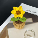 Aimant pour réfrigérateur plante au crochet, décoration fleur bohème cuisine