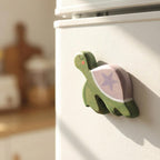 Aimants pour réfrigérateur en bois peints à la main, décoration animal dessin animé mignon, aimant cuisine
