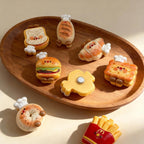 Ensemble d'aimants pour réfrigérateur, frites et hamburgers, résine synthétique, décoration de cuisine