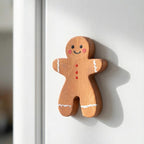Aimants pour réfrigérateur en bois peints à la main, décoration animal dessin animé mignon, aimant cuisine