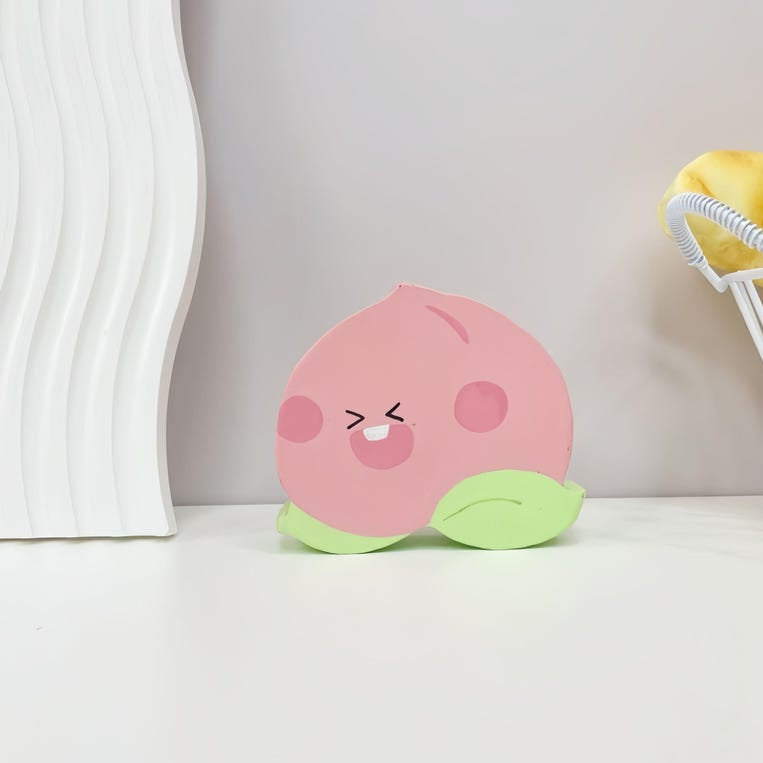 Aimant de réfrigérateur ouvre-bouteille en bois sculpté à la main 6 cm, ornement de bureau fruit cartoon, décoration intérieure