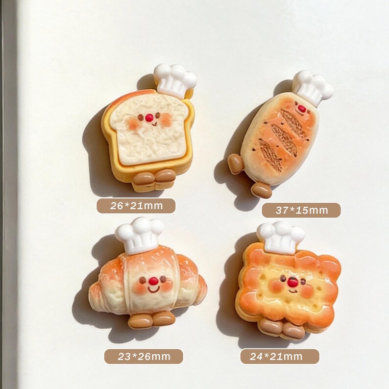 Ensemble d'aimants pour réfrigérateur, frites et hamburgers, résine synthétique, décoration de cuisine