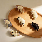 Aimants pour réfrigérateur Chat endormi 3D, Figurines chaton en résine, Collection de chats miniatures
