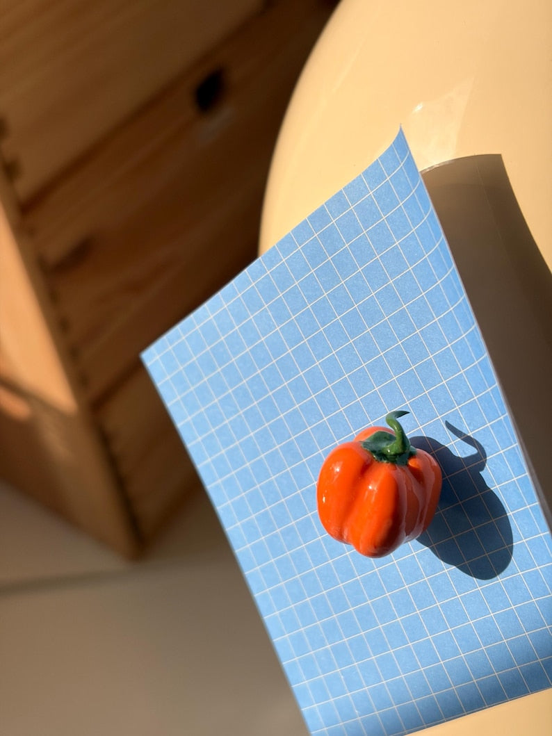 Mini aimants alimentaires en pâte polymère pour réfrigérateur - croissant, olive, myrtille