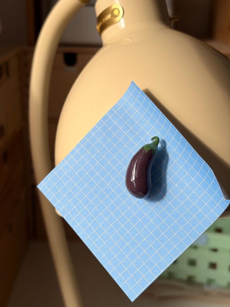 Mini aimants alimentaires en pâte polymère pour réfrigérateur - croissant, olive, myrtille