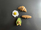 Aimants de réfrigérateur Kawaii, lot de 4 – Aimants alimentaires amusants avec des visages