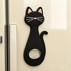 Aimant de réfrigérateur ouvre-bouteille chat - Ouvreur de bière créatif bande dessinée