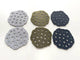 Sous-bocks en feutre Lotus - Lot de 4/6/8 - Diamètre 10 cm