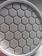 Sous-verres en béton lot de 4, gris ciment, 10 cm diamètre