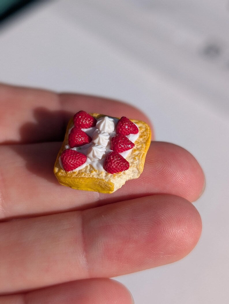 Aimant réfrigérateur toast, pâte polymère