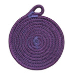 Dessous de verre en corde de coton teints à la main, 4,5 pouces, absorbants