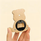Ouvre-bouteille aimanté en bois animal - Décapsuleur magnétique pour réfrigérateur, décoration cuisine rustique