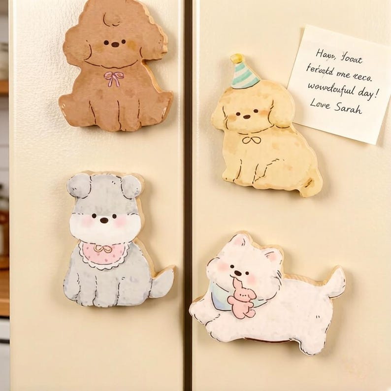Ouvre-bouteille aimanté en bois animal - Décapsuleur magnétique pour réfrigérateur, décoration cuisine rustique