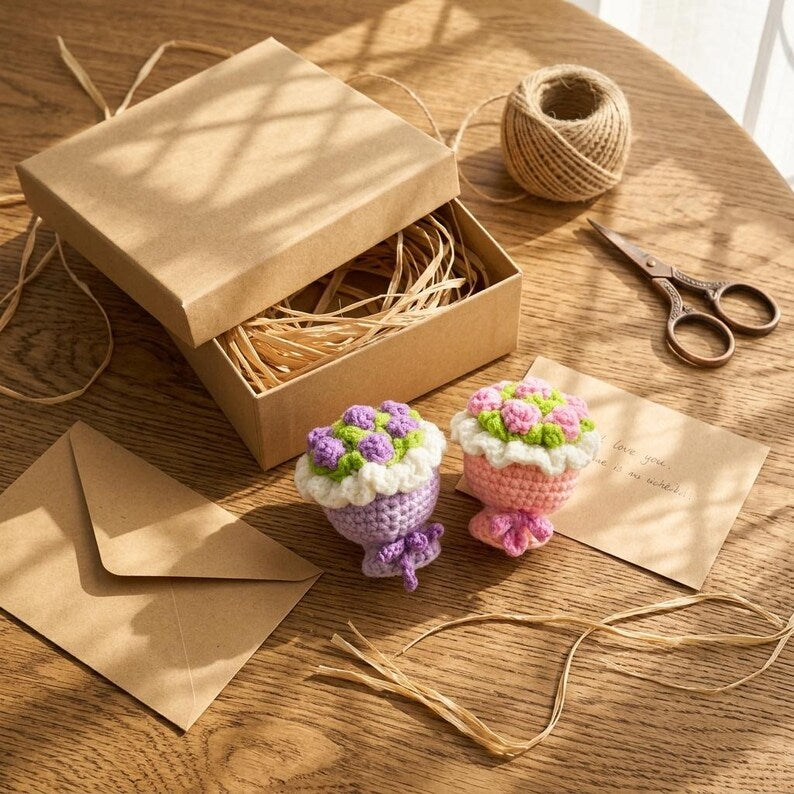Fleur au crochet aimant réfrigérateur, décoration florale tricotée, accessoire cuisine kawaii