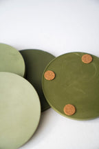 Ensemble de sous-verres dégradés ombrés avec support, ensemble de 4, design moderne
