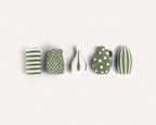 Lot de 5 Mini Vases Aimantés 3cm – Magnets Déco Frigo – Unis ou Bicolores