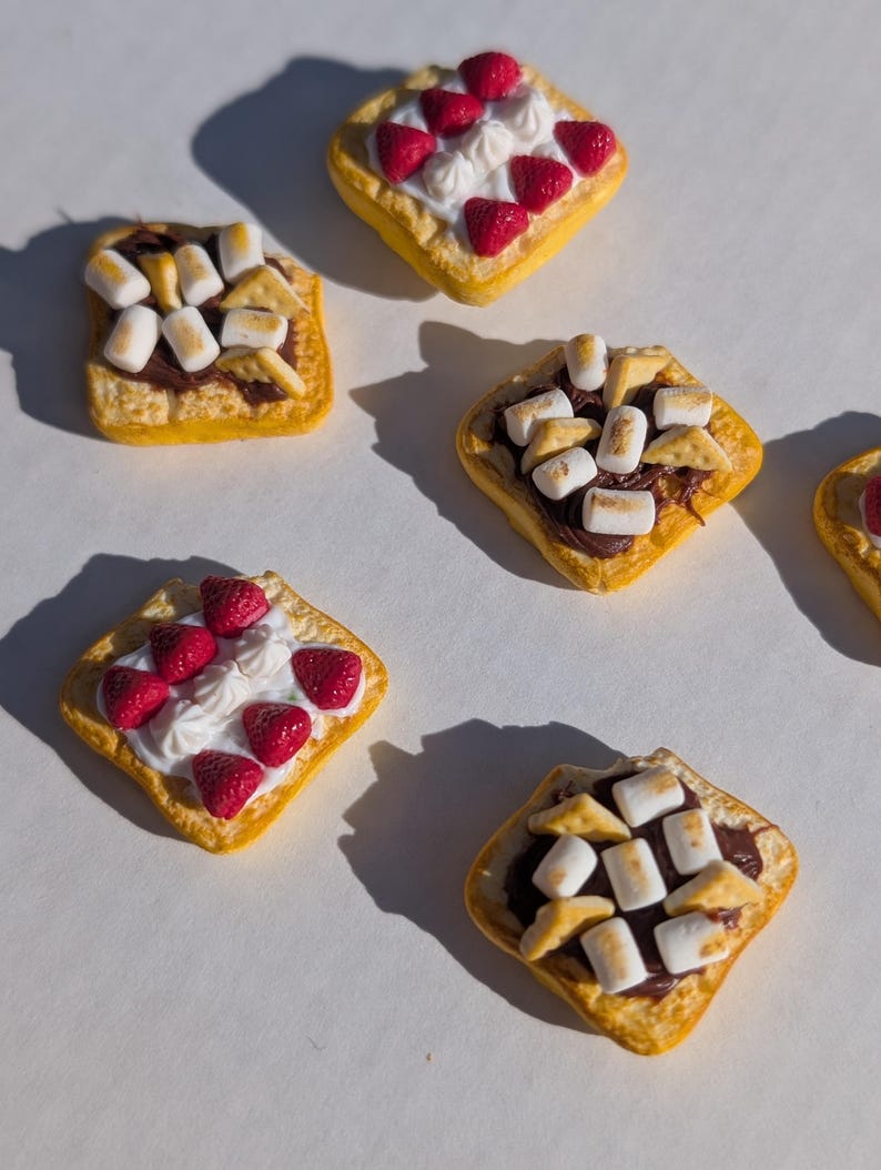 Aimant réfrigérateur toast, pâte polymère