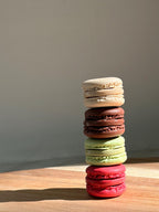 Aimants Mini Macarons en Pâte Polymère, Décoration Dessert, Framboise Pistache Chocolat Vanille