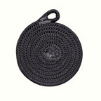 Dessous de verre en corde de coton teints à la main, 4,5 pouces, absorbants