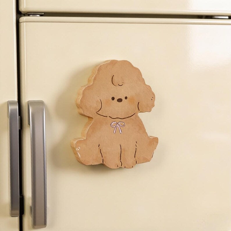 Ouvre-bouteille aimanté en bois animal - Décapsuleur magnétique pour réfrigérateur, décoration cuisine rustique