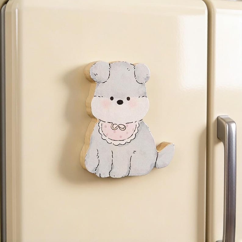 Ouvre-bouteille aimanté en bois animal - Décapsuleur magnétique pour réfrigérateur, décoration cuisine rustique