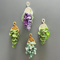 Plante suspendue au crochet avec aimant, décoration murale bohème, panier goutte d'eau, sans entretien, 18 cm