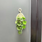 Plante suspendue au crochet avec aimant, décoration murale bohème, panier goutte d'eau, sans entretien, 18 cm