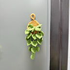 Plante suspendue au crochet avec aimant, décoration murale bohème, panier goutte d'eau, sans entretien, 18 cm
