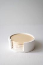 Ensemble de sous-verres dégradés ombrés avec support, ensemble de 4, design moderne