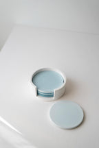 Ensemble de sous-verres dégradés ombrés avec support, ensemble de 4, design moderne