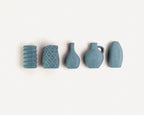 Lot de 5 Mini Vases Aimantés 3cm – Magnets Déco Frigo – Unis ou Bicolores