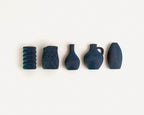 Lot de 5 Mini Vases Aimantés 3cm – Magnets Déco Frigo – Unis ou Bicolores