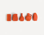 Lot de 5 Mini Vases Aimantés 3cm – Magnets Déco Frigo – Unis ou Bicolores