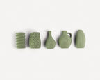 Lot de 5 Mini Vases Aimantés 3cm – Magnets Déco Frigo – Unis ou Bicolores