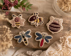 Magnets insectes en céramique – Abeille, Fourmi, Araignée, Libellule – Aimants décoratifs réfrigérateur